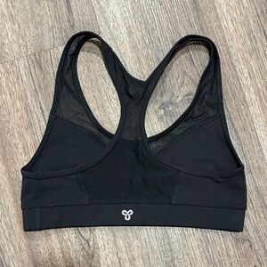 TNA Aritzia Black Racerback Sports Bra With Mesh Small